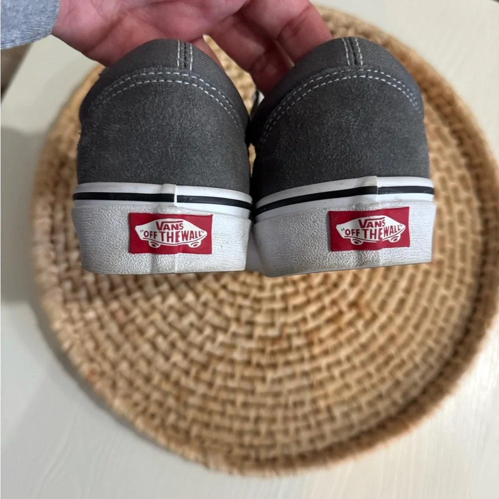 Vans Charcoal Suede Sneakers. W 9.5 - Picture 3 of 6